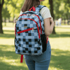 Personalized Checkered Backpack