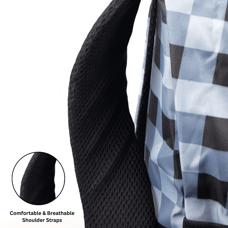 Personalized Checkered Backpack