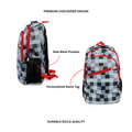 Personalized Checkered Backpack