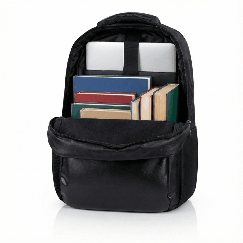 Personalized Leather Bag Black