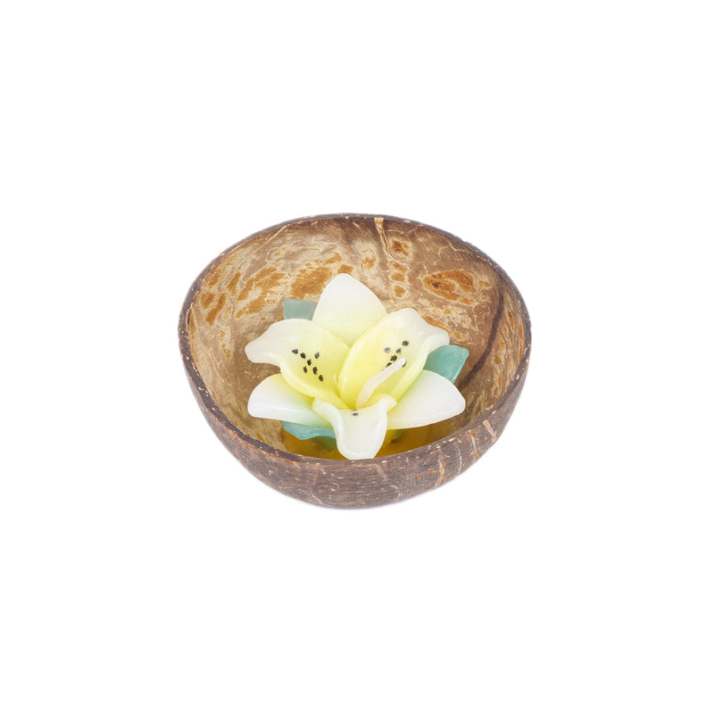 Personalized Coconut Candle Set - White