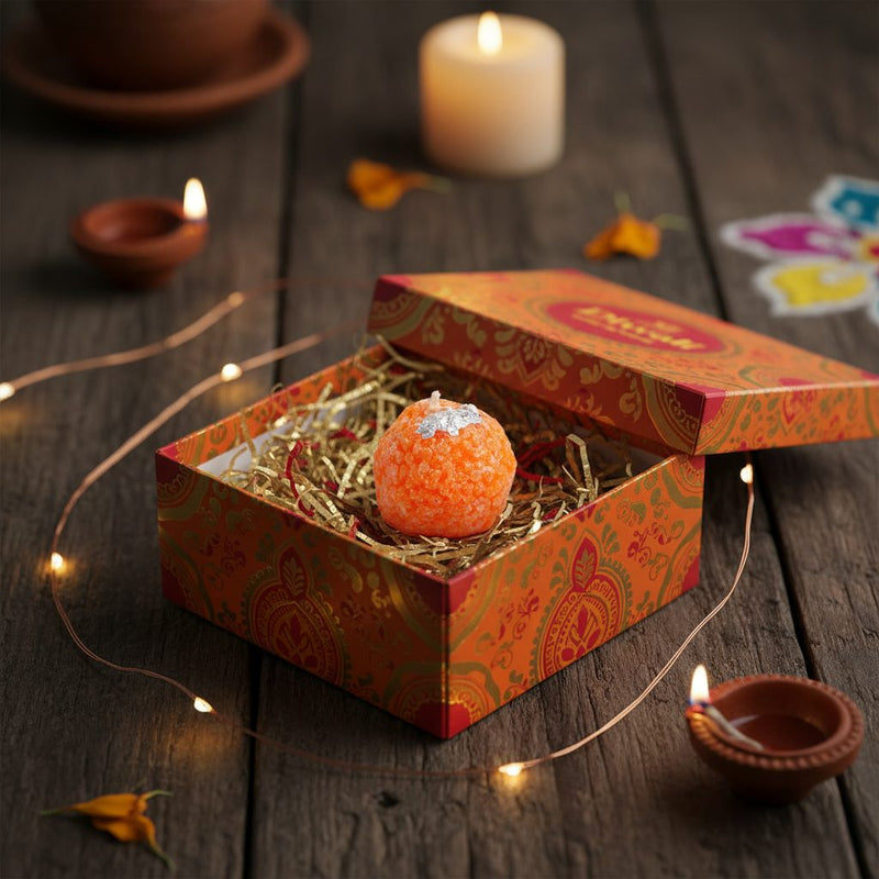 Personalized Laddu Candle