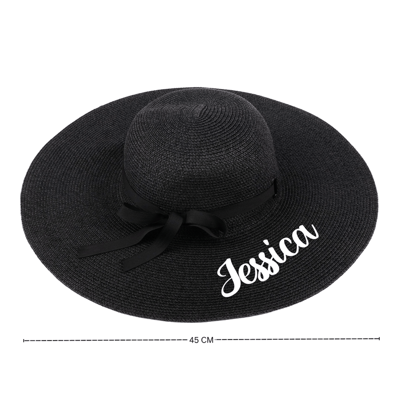 Personalized Black Round Hat