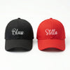 Personalized Personalised Cap Red And Black For Couple