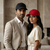 Personalized Personalised Cap Red And Black For Couple