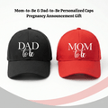 Personalized Personalised Cap Red And Black For Couple