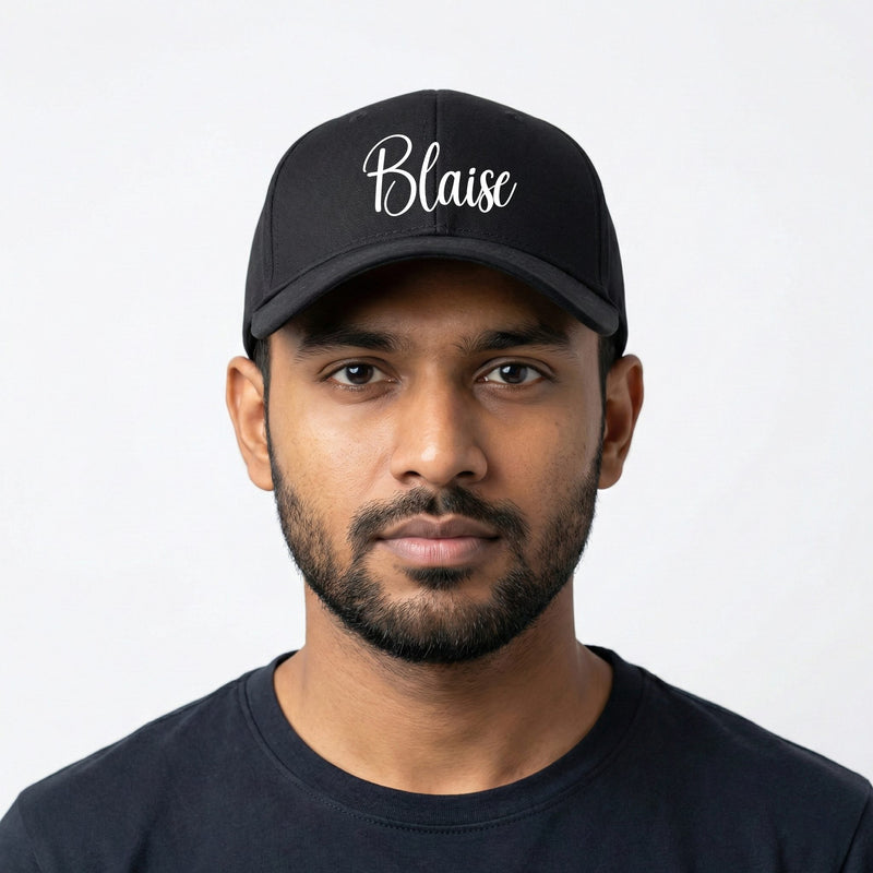 Personalized Personalised Cap Red And Black