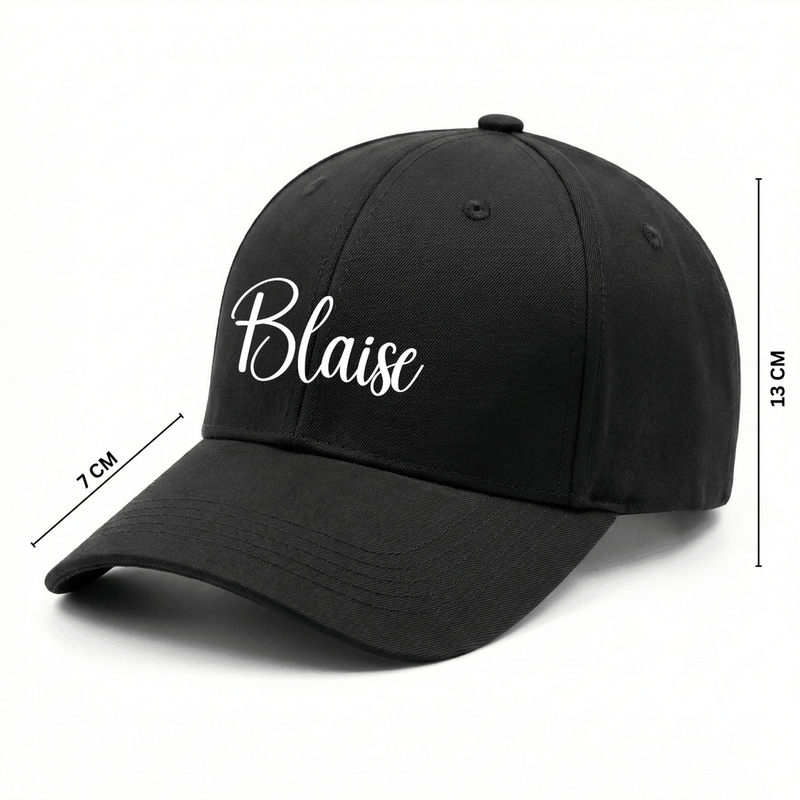 Personalized Personalised Cap Red And Black