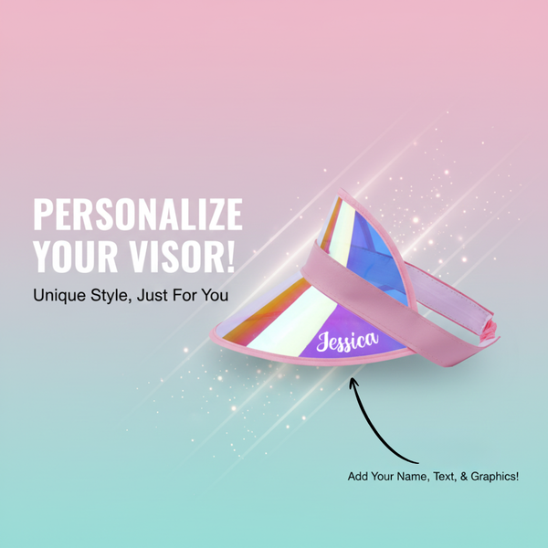 Personalized Visor Hat - Pink