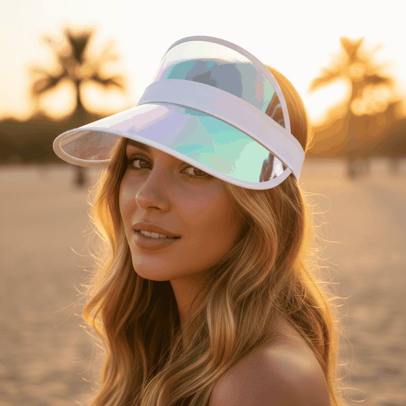 Personalized Visor Hat - White