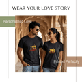 Personalized Couple T-Shirts - Black