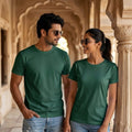 Personalized Couple T-Shirts - Bottle Green