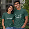 Personalized Couple T-Shirts - Bottle Green