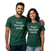 Personalized Couple T-Shirts - Bottle Green