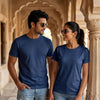 Personalized Couple T-Shirts - Navy Blue