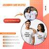 Personalized Couple T-Shirts - White
