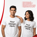 Personalized Couple T-Shirts - White
