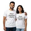 Personalized Couple T-Shirts - White