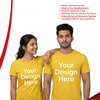 Personalized Couple T-Shirts - Yellow
