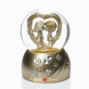 Personalized Couple Decorative Globe - Gold