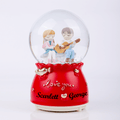 Personalized Couple Musical Snow Globe With Color Changing LED Light 1