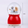 Personalized Couple Musical Snow Globe With Color Changing LED Light 1