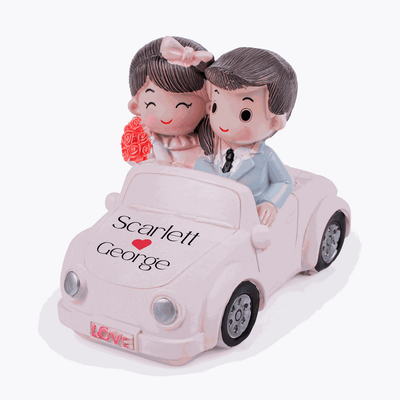Personalized Couple Car Showpiece