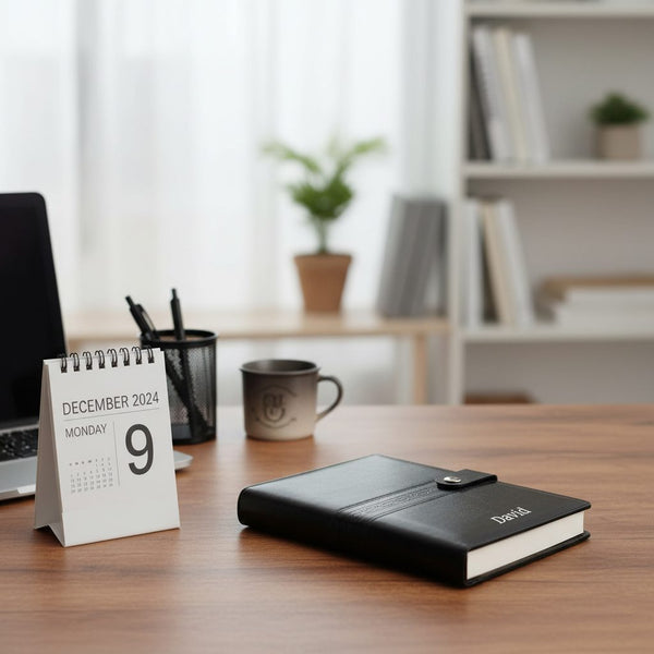 Personalized Black Diary