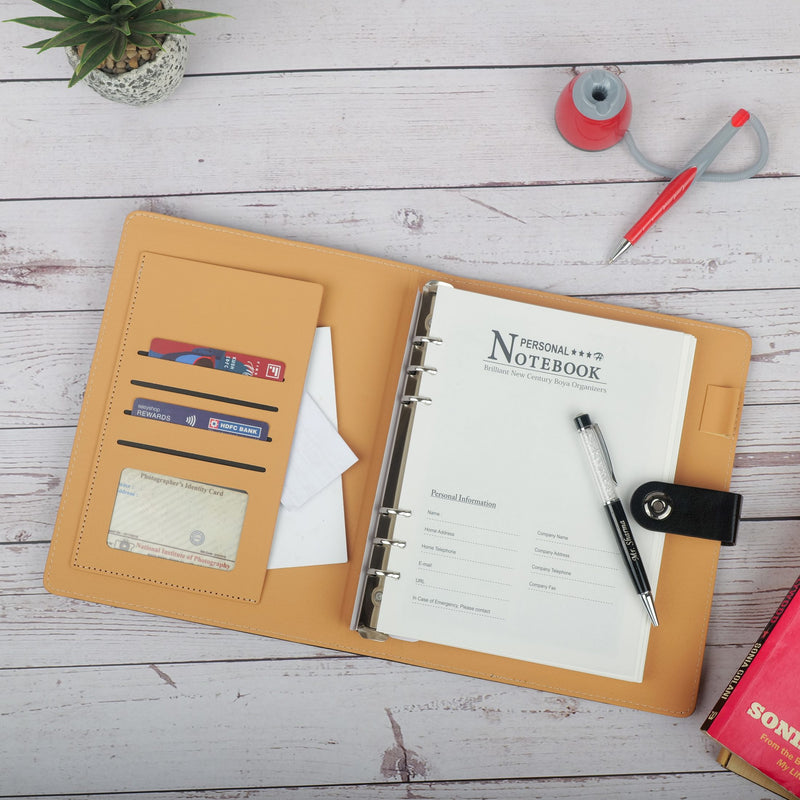 Personalized Black Diary