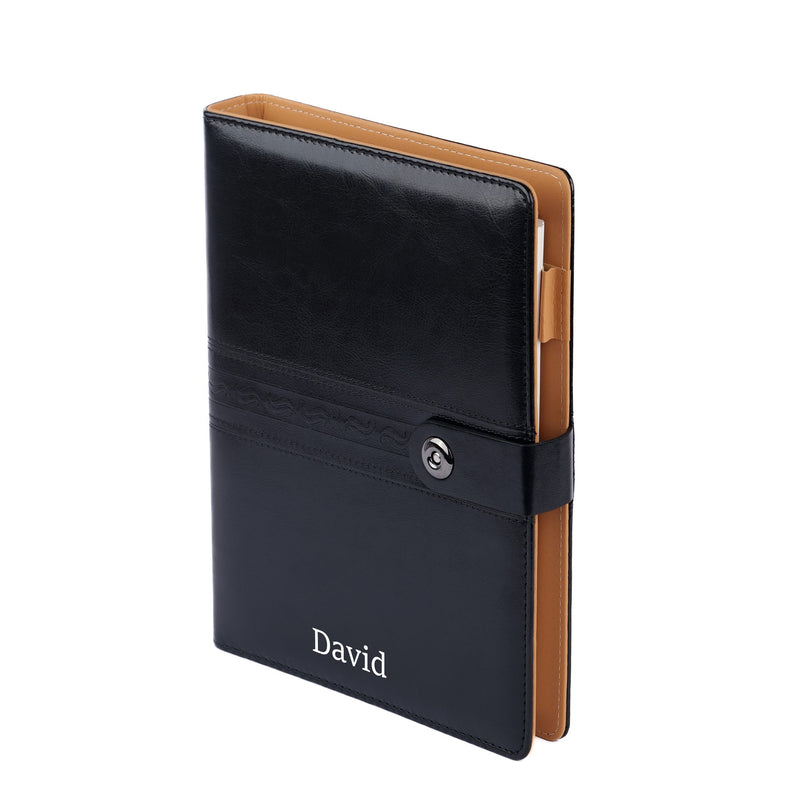 Personalized Black Diary