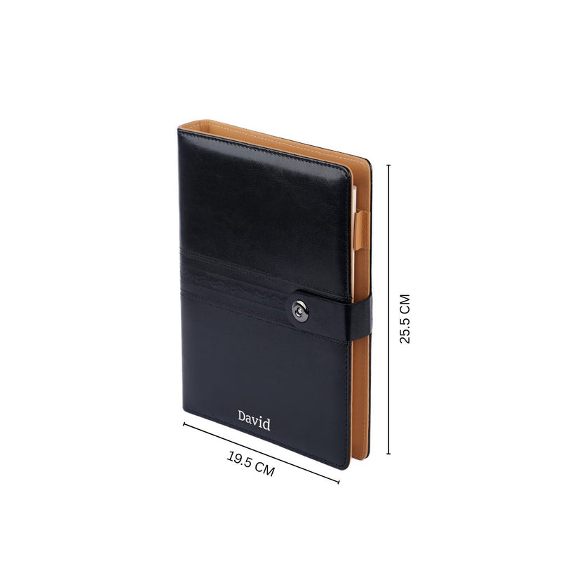 Personalized Black Diary