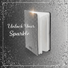 Personalized Black Glitter Diary
