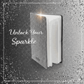 Personalized Black Glitter Diary