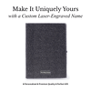 Personalized Black Glitter Diary