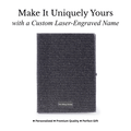 Personalized Black Glitter Diary