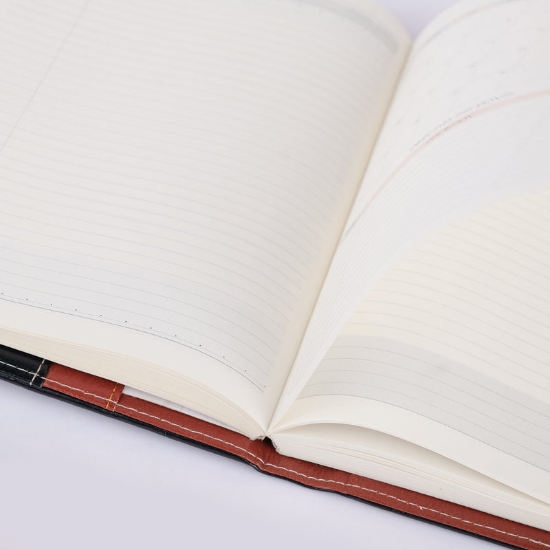 Personalized Black Big Diary
