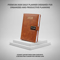 Personalized Brown Diary 2026