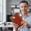 Personalized Diary With Watch Brown