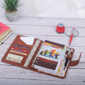Personalized Diary With Watch Brown