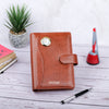 Personalized Diary With Watch Brown