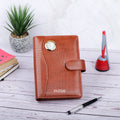 Personalized Diary With Watch Brown