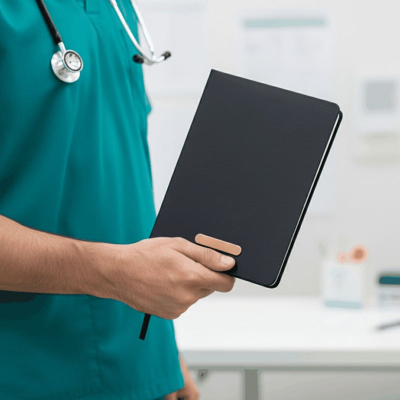 Personalized Dr Charm Black Diary