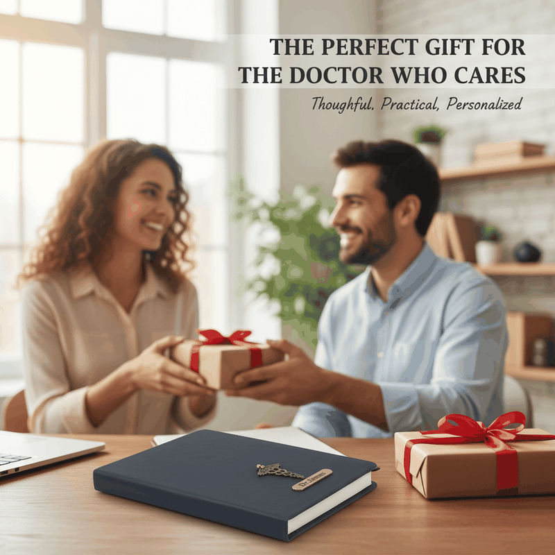 Personalized Dr Charm Black Diary