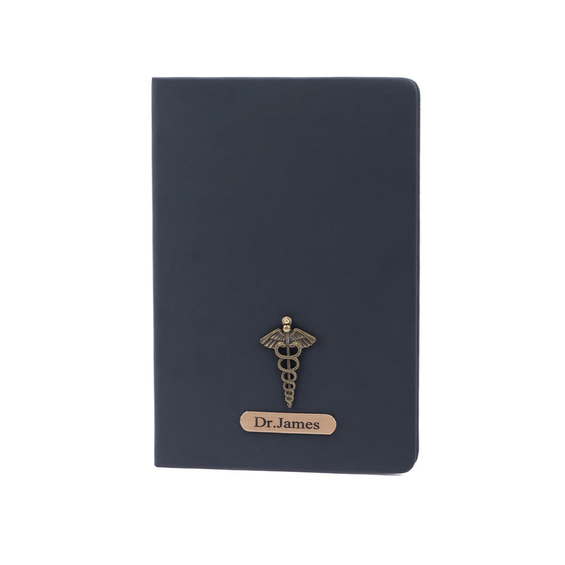 Personalized Dr Charm Black Diary