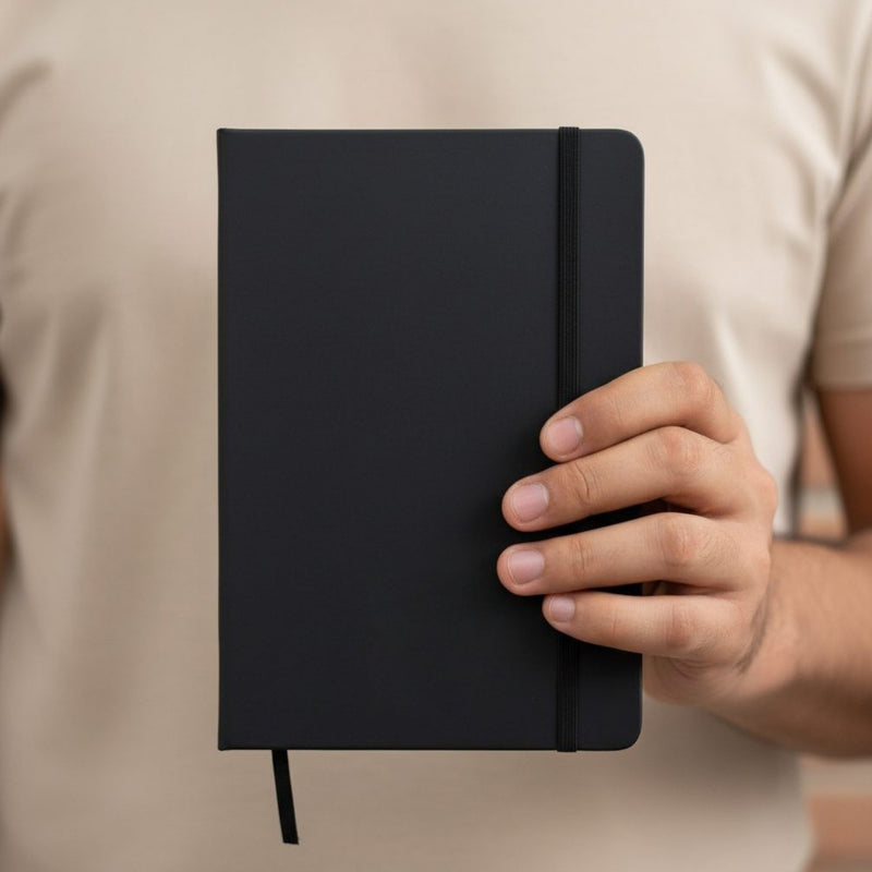 Personalized Alphabet Black Diary