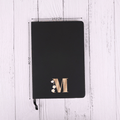 Personalized Alphabet Black Diary