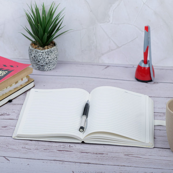Personalized White Diary