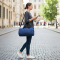Personalized Denim Duffle Bag