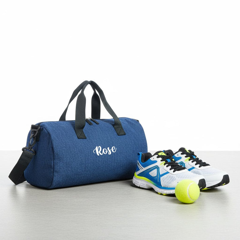 Personalized Denim Duffle Bag