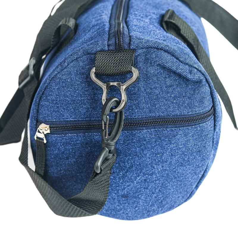 Personalized Denim Duffle Bag